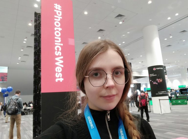 EDI research assistant Diana Duplevska participates in the SPIE